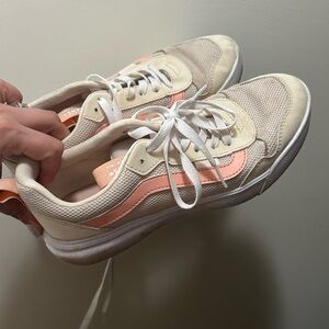 Casual Women's Beige and Peach vans sneakers